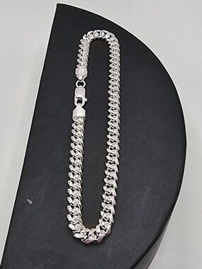 Sterling Silver 925 High Polished Miami Cuban Bracelet 4.9mm 8 inches